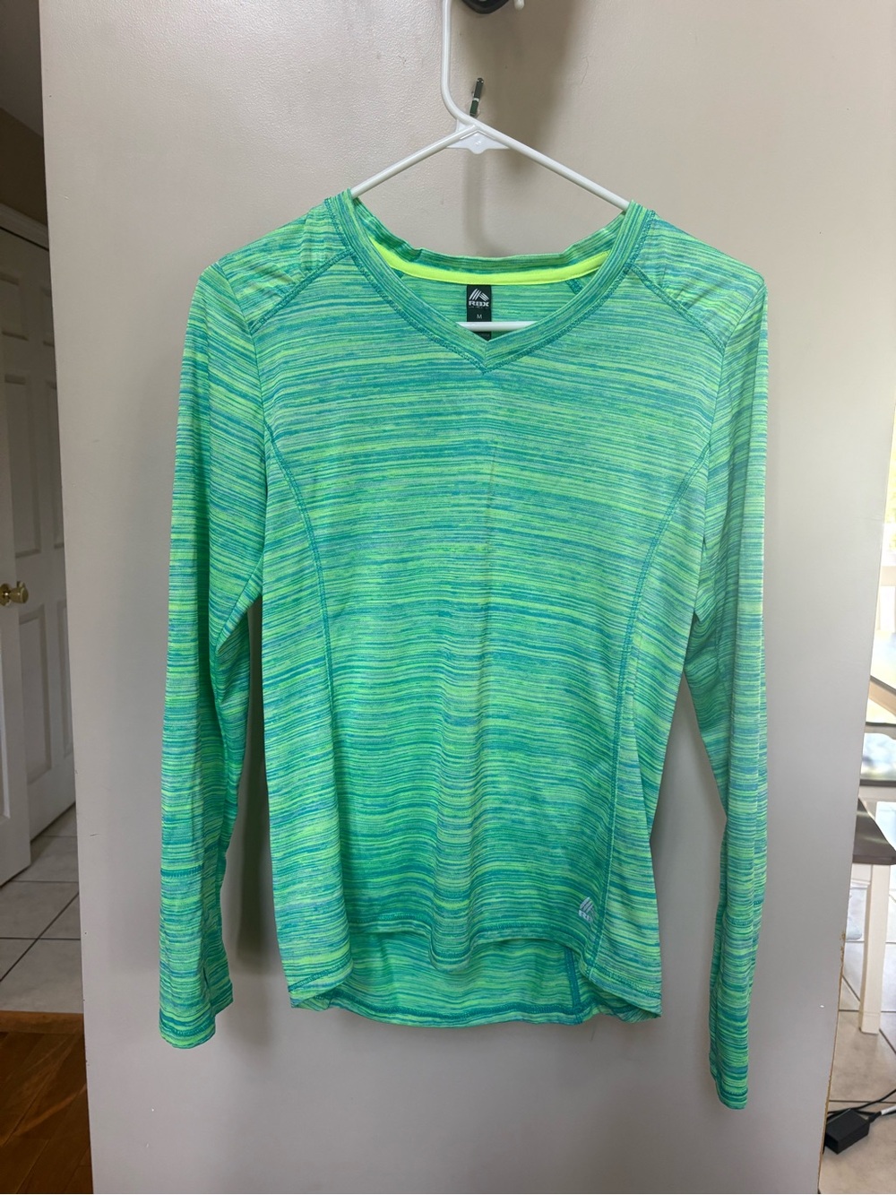 RBX Women's Lime Green Heather Long-Sleeve Performance Top